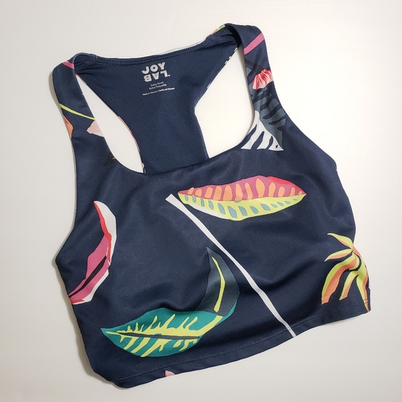 5/$15 XSmall JoyLab Dark Blue Long Line Sports Bra - Picture 1 of 6
